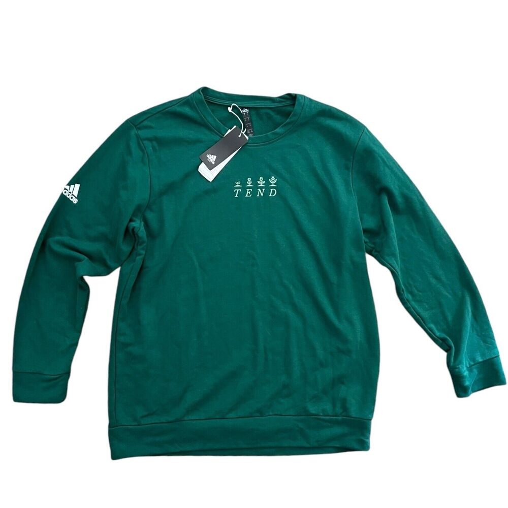 ADIDAS Sweatshirt Mens Size XL Fleece Crewneck Plain‎ Sweater HR8034